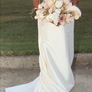 Off shoulder 16 wedding dress